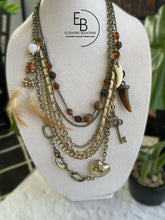 Load image into Gallery viewer, &quot;Rustic Ivory&quot; Signature Junk Jewel Necklace
