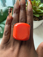 Load image into Gallery viewer, Oversized Dyed Bone &amp; Brass Adjustable Rings
