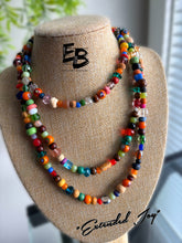 Load image into Gallery viewer, “Extended Joy” Waist Length Custom Mixed Bead Statement Necklace
