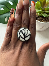 Load image into Gallery viewer, African Brass &amp; Bone Adjustable Rings
