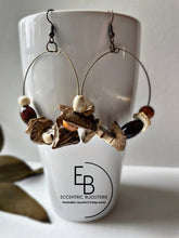 Load image into Gallery viewer, &quot;Vibrant Soul&quot; Mixed Bead &amp; Coconut Chip Hoops
