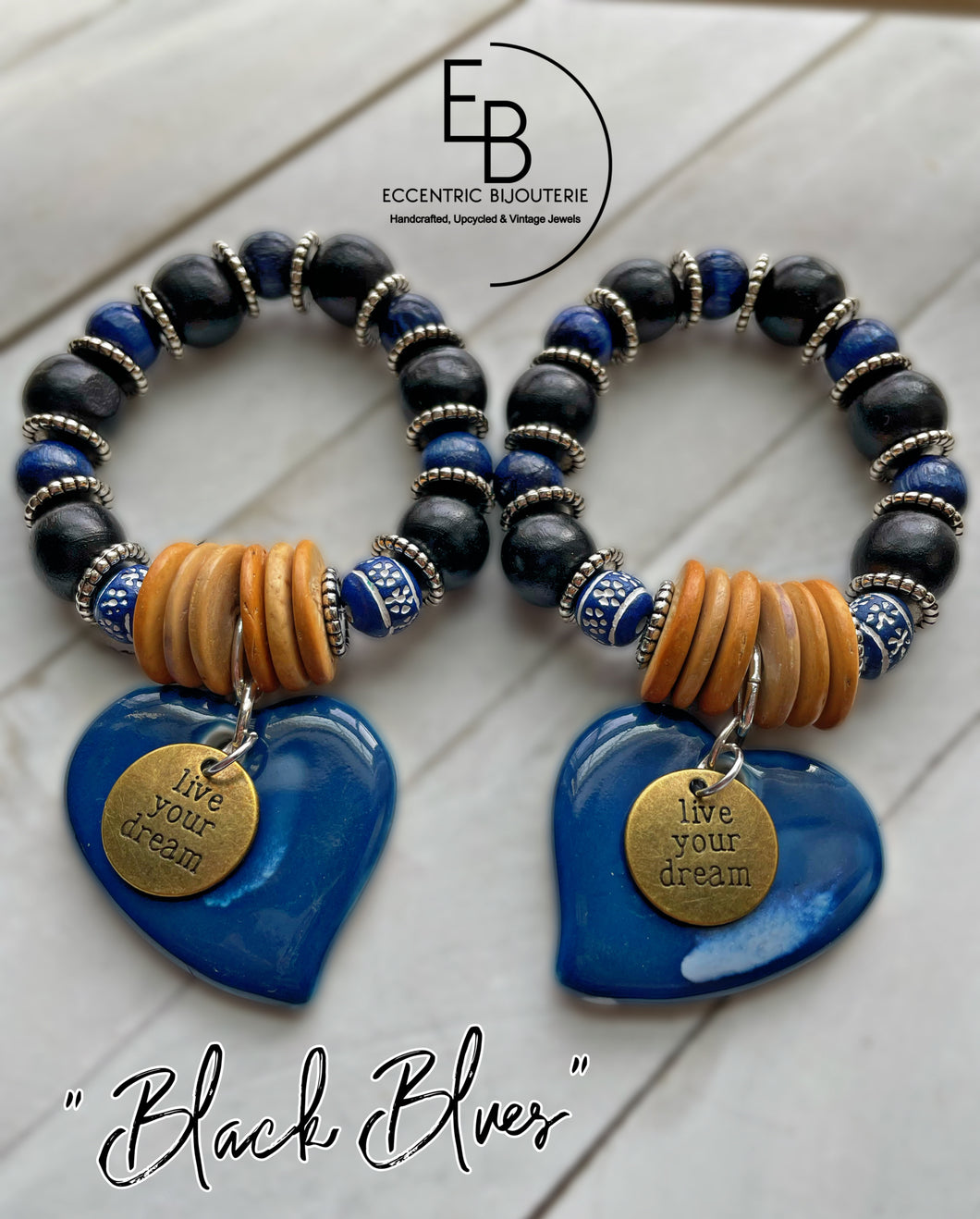 Ceramic Heart Bracelet